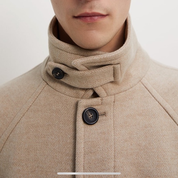 BRAND NEW ZARA Textured WEAVE COAT size M - Picture 4 of 9